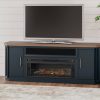 Entertainment Ashley Furniture | Landocken 83" Tv Stand With Electric Fireplace