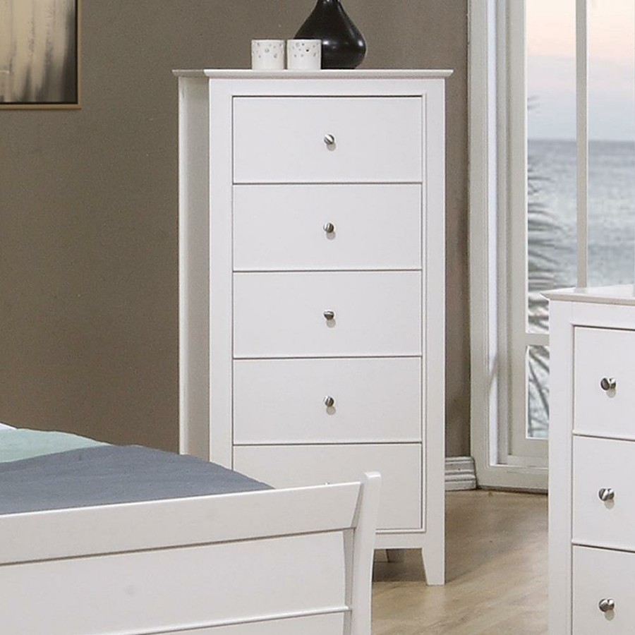 Bedroom Coaster Z2 Premium | Selena Contemporary White Chest