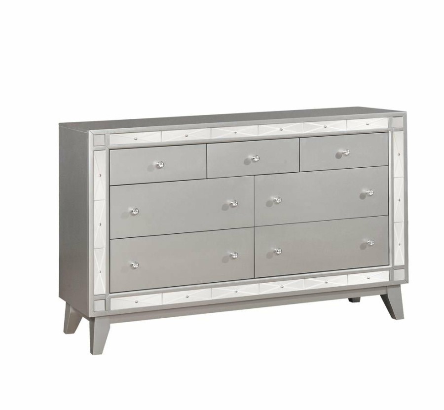 Bedroom Coaster Z2 Premium | Leighton Contemporary Seven Drawer Dresser