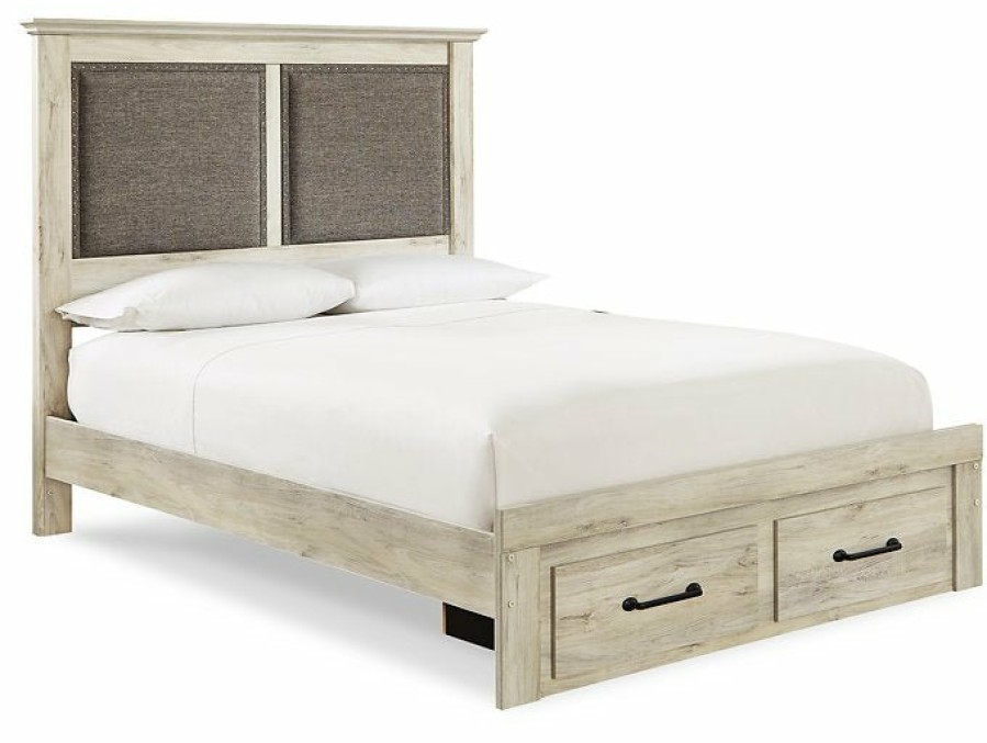 Bedroom Ashley Furniture | Cambeck Upholstered Panel Storage Bed