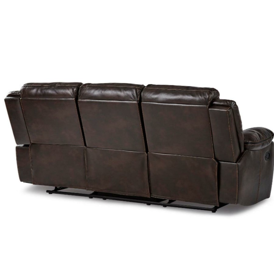 Living Room Homelegance (Homerica East) | Homelegance Furniture Bastrop Double Reclining Sofa In Brown 8230Brw-3