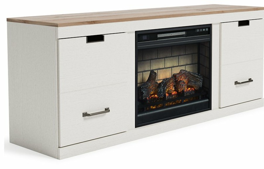 Entertainment Ashley Furniture | Vaibryn 60" Tv Stand With Electric Fire Place