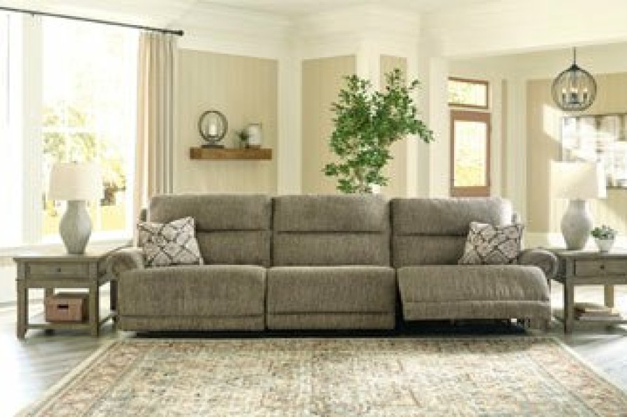 Living Room Ashley Furniture | Lubec 3-Piece Reclining Sofa