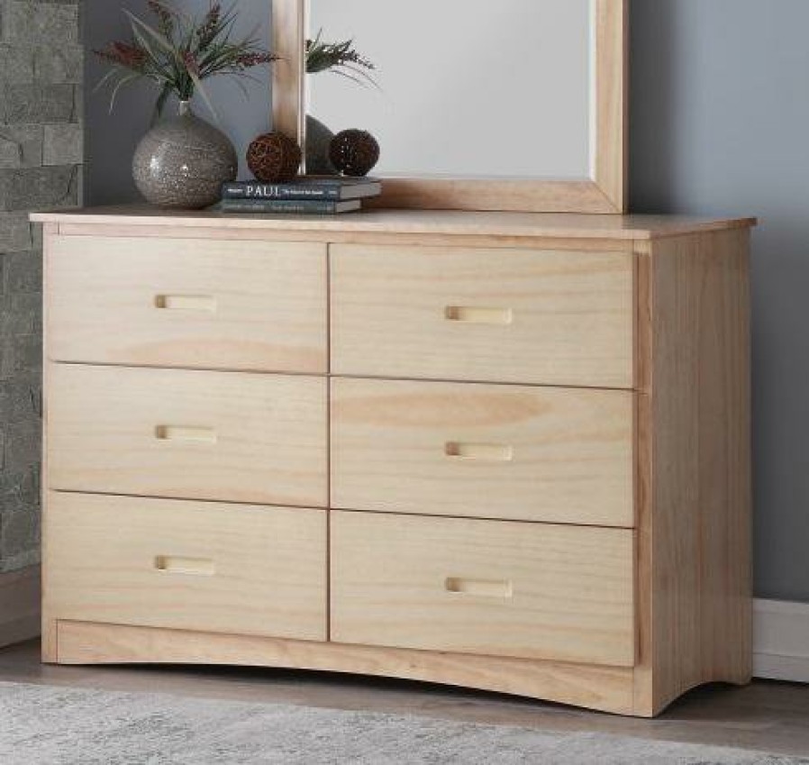 Bedroom Homelegance (Homerica East) | Homelegance Bartly 6 Drawer Dresser In Natural B2043-5