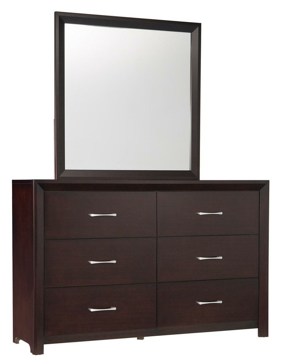 Bedroom Homelegance (Homerica East) | Homelegance Edina 6 Drawer Dresser In Espresso-Hinted Cherry 2145-5