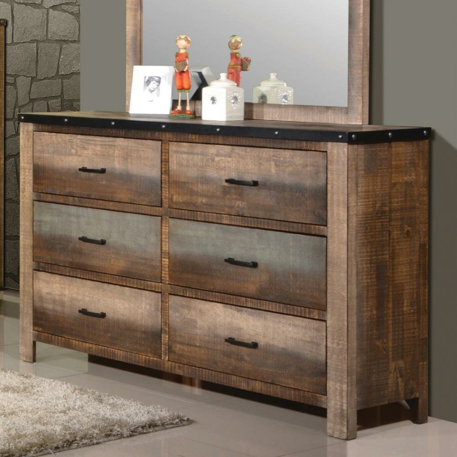 Bedroom Coaster Z2 Premium | Sembene Antique, Multi Colored Dresser