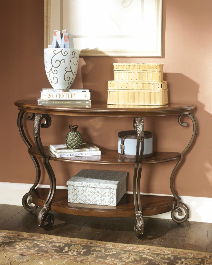 Living Room Ashley Furniture | Nestor Sofa/Console Table