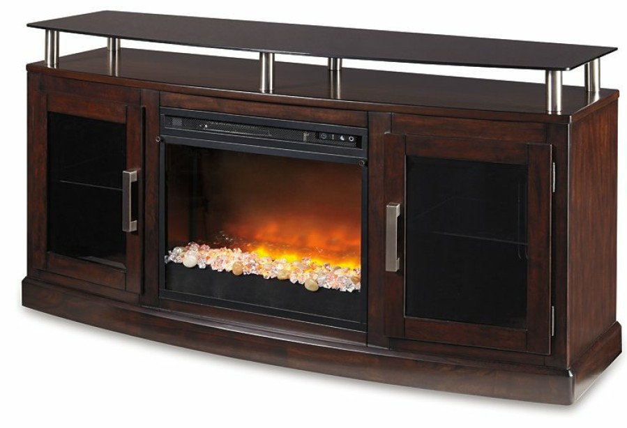 Entertainment Ashley Furniture | Chanceen 60" Tv Stand With Electric Fireplace