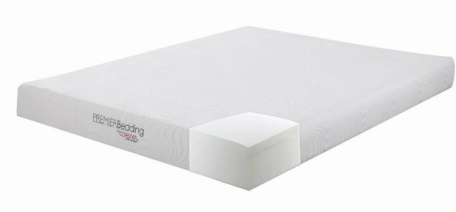 Mattress Coaster Z2 Premium | Keegan White 8 Inch Queen Memory Foam Mattress