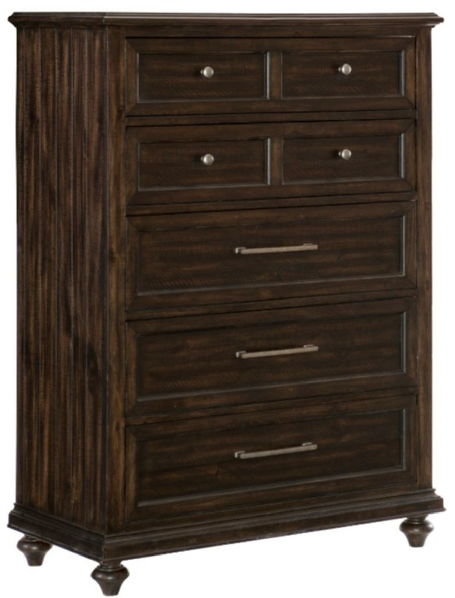 Bedroom Homelegance (Homerica East) | Homelegance Cardona Chest In Driftwood Charcoal 1689-9