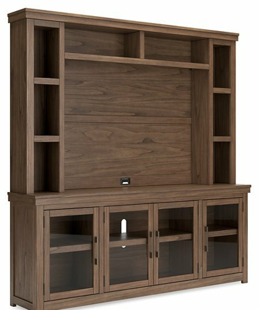 Entertainment Ashley Furniture | Boardernest 85" Tv Stand With Hutch