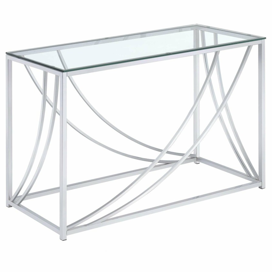 Living Room Coaster Z2 Premium | G720498 Contemporary Chrome Sofa Table