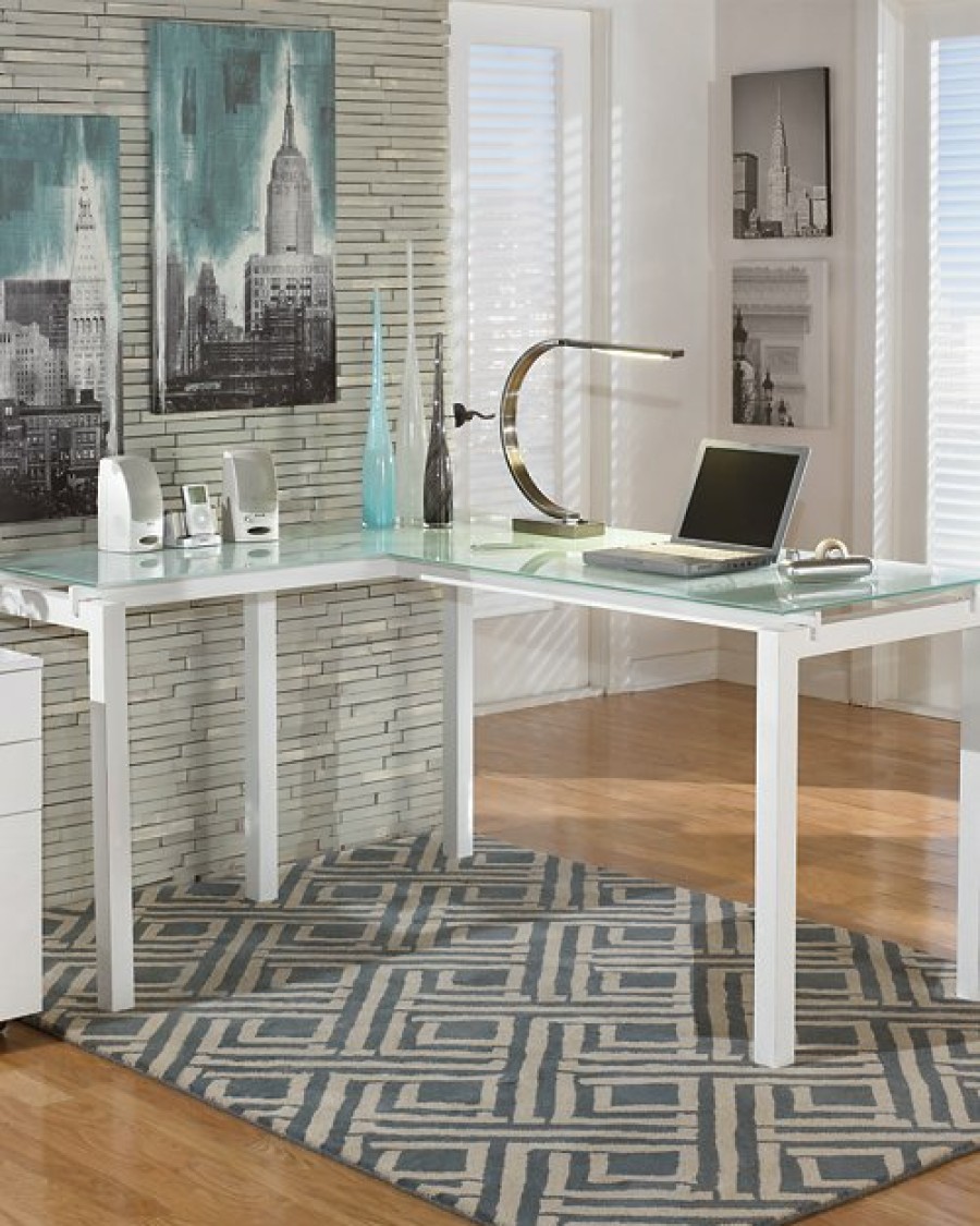 Home Office Ashley Furniture | Baraga Home Office L-Desk