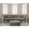 Living Room FOA East | Sarin Warm Gray Sectional + Ottoman