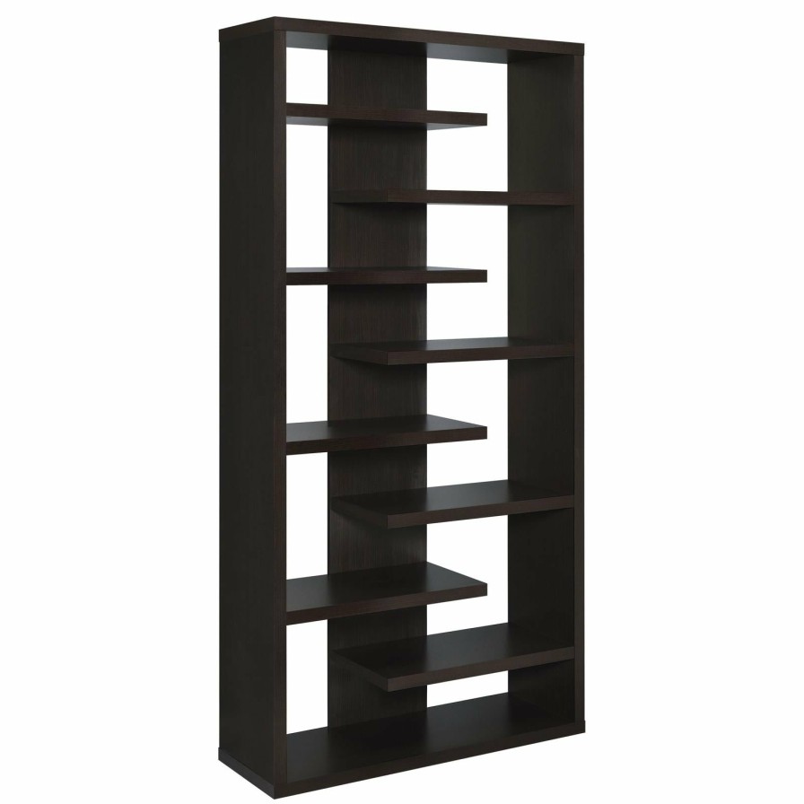 Home Office Coaster Z2 Premium | G800265 Casual Dark Cappuccino Bookcase