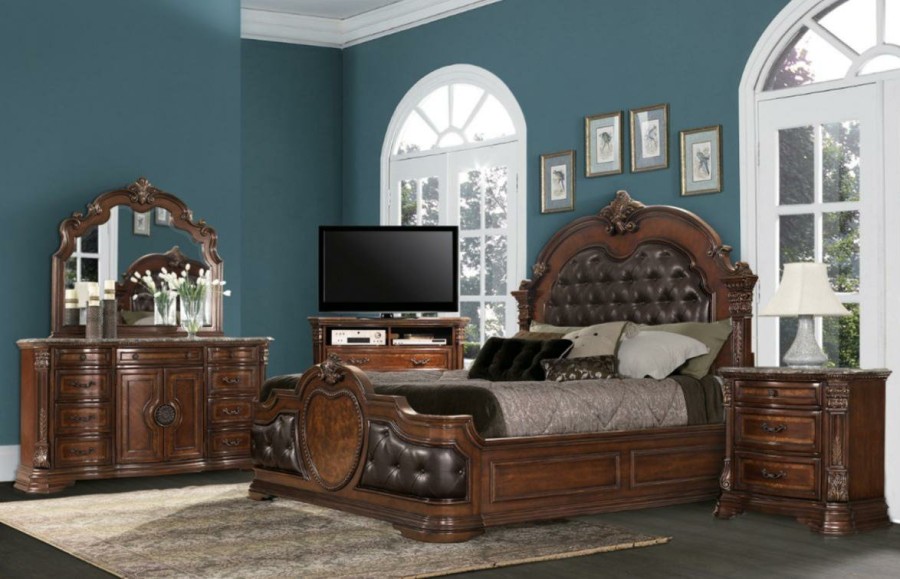 Bedroom Homelegance (Homerica East) | Homelegance Antoinetta Chest In Warm Cherry 1919-9