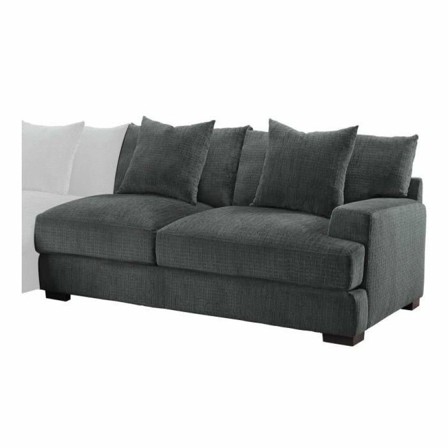 Living Room Homelegance (Homerica East) | Homelegance Furniture Worchester Right Side 2-Seater In Gray 9857Dg-2R