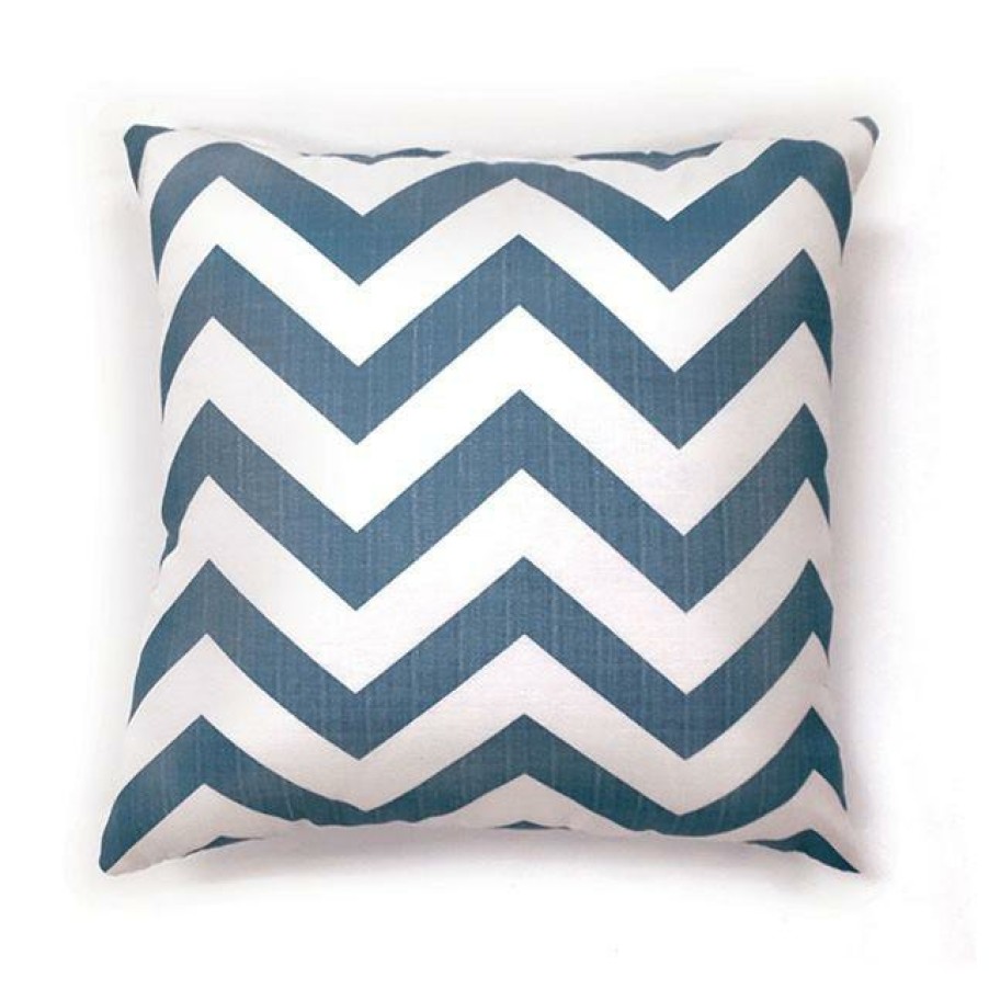 Accessories FOA East | Zoe 18" X 18" Pillow, Blue Chevron (2/Ctn)