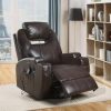 Living Room ACME East | Waterlily Brown Pu Rocker Recliner (Motion)