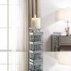 Accessories ACME | Noralie Mirrored & Faux Diamonds Accent Candleholder