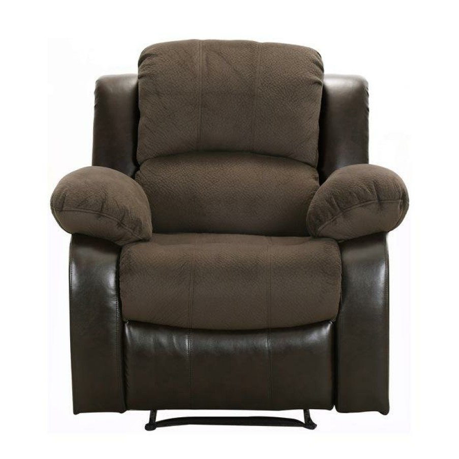 Living Room Homelegance (Homerica East) | Homelegance Furniture Granley Reclining Chair In Chocolate 9700Fcp-1