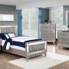 Bedroom Coaster Z2 Premium | Leighton Contemporary Metallic Twin Five Piece Set