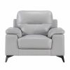 Living Room Homelegance (Homerica East) | Homelegance Furniture Mischa Chair In Silver Gray 9514Sve-1