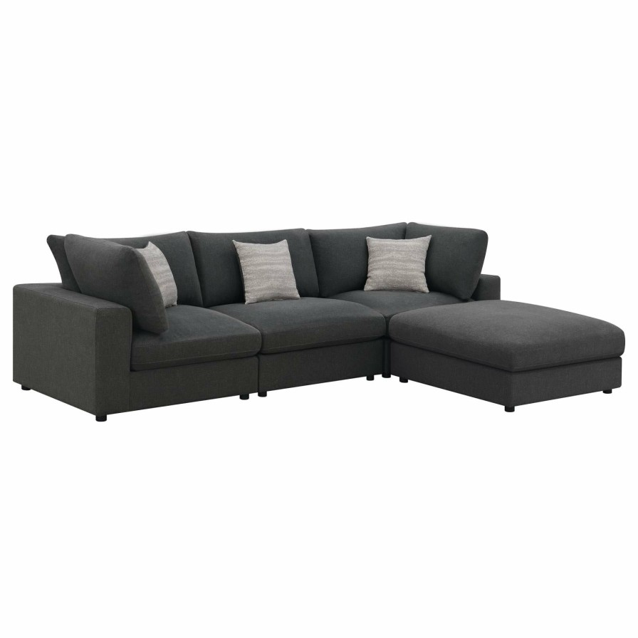 Living Room Coaster Z2 Premium | 551324 Setb 4 Pc Sectional Set