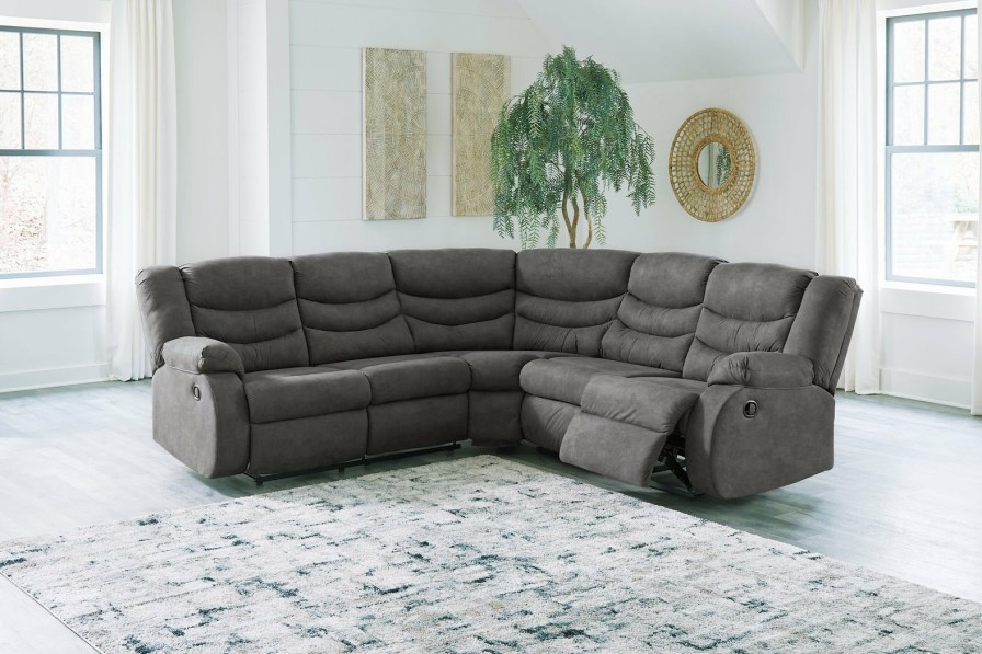 Living Room Ashley Furniture | Partymate 2-Piece Reclining Sectional