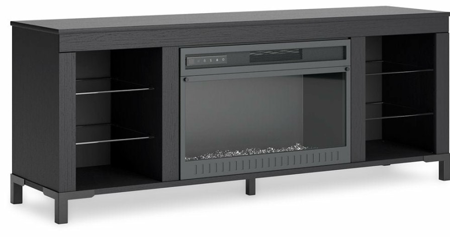 Entertainment Ashley Furniture | Cayberry 60" Tv Stand With Electric Fireplace