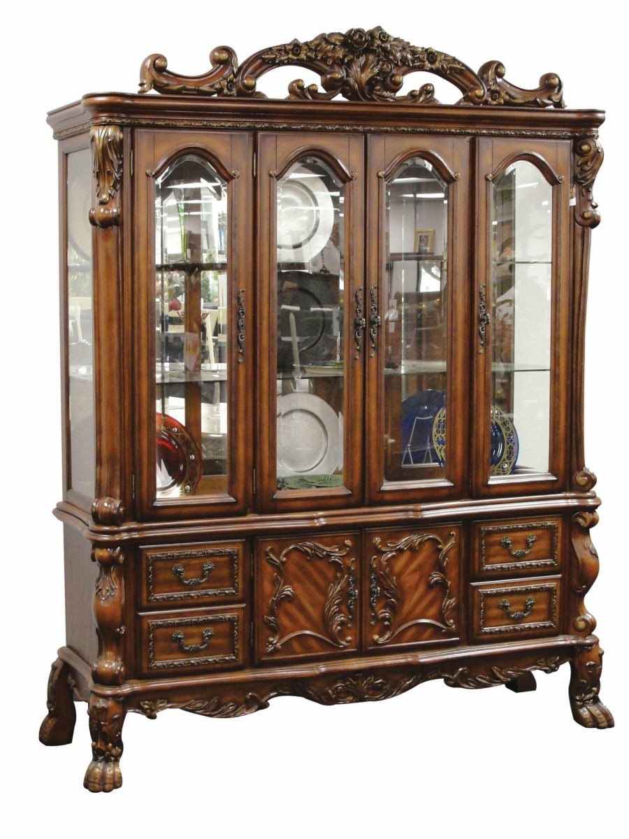 Dining Room ACME East | Dresden Cherry Oak Hutch & Buffet