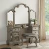 Bedroom ACME | Northville Antique Silver Vanity Desk