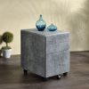 Home Office ACME | Jurgen Faux Concrete & Silver File Cabinet