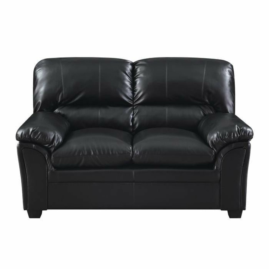 Living Room Homelegance (Homerica East) | Homelegance Furniture Talon Loveseat In Black 8511Bk-2