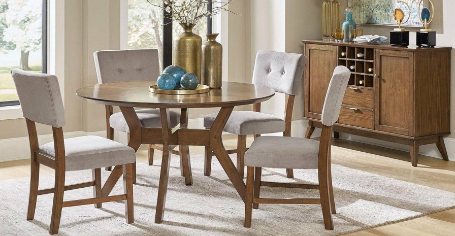 Dining Room Homelegance (Homerica East) | Homelegance Edam Round Dining Table In Light Oak 5492-52