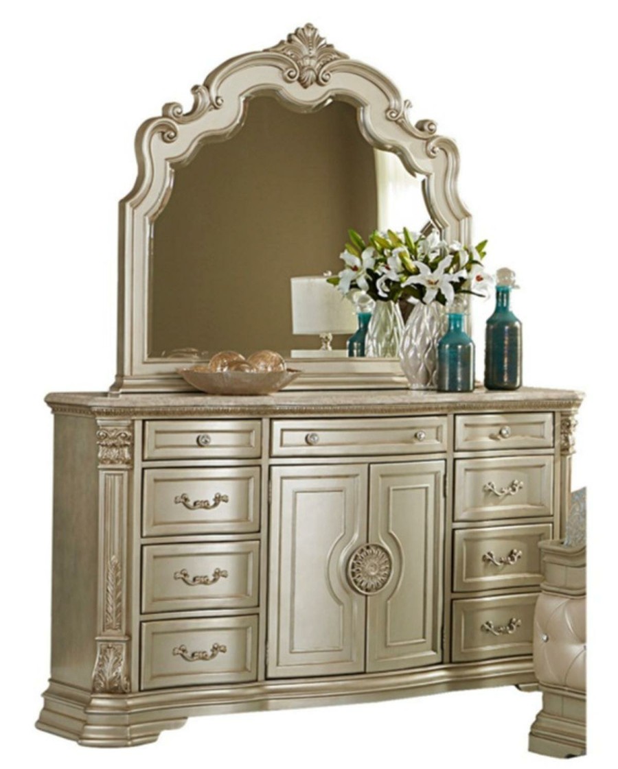 Bedroom Homelegance (Homerica East) | Homelegance Antoinetta Dresser In Champagne Wood 1919Nc-5