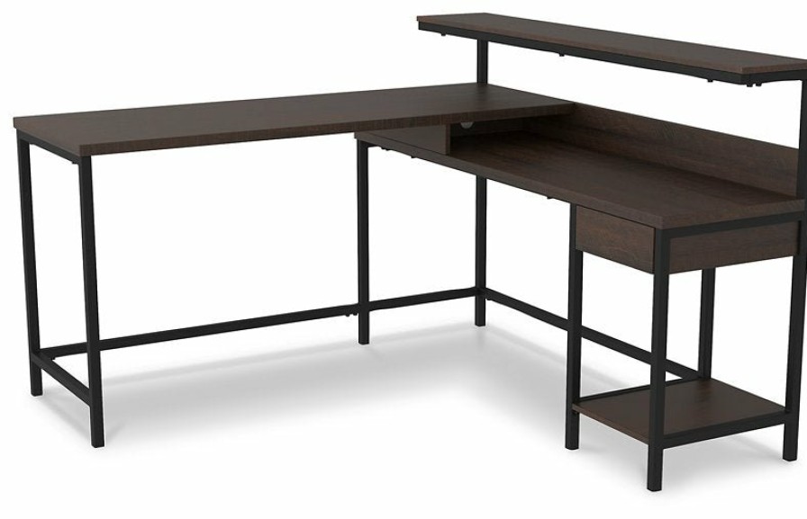 Home Office Ashley Furniture | Camiburg Home Office L-Desk With Storage