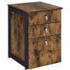 Home Office Coaster Z2 Premium | Estrella Industrial Antique Nutmeg File Cabinet