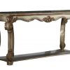 Living Room ACME | Acme Vendome Sofa Table In Gold Patina 83002