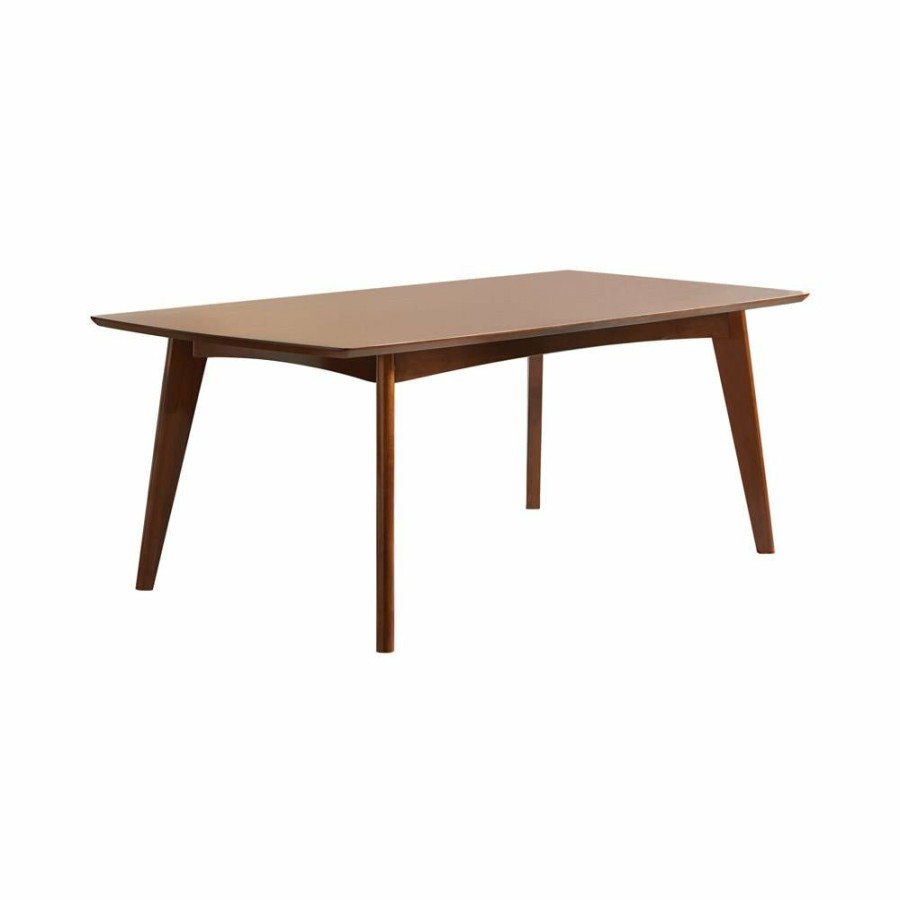 Dining Room Coaster Z2 Premium | Malone Mid Century Modern Dark Walnut Dining Table