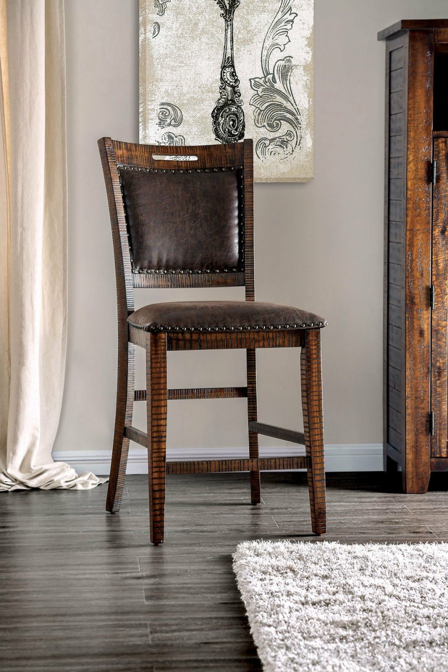 Dining Room FOA East | Wichita Light Walnut Counter Ht. Chair (2/Ctn)