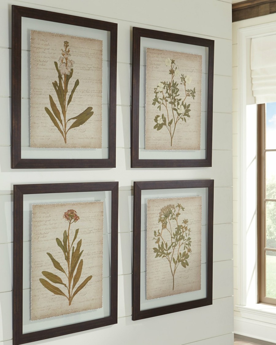 Accessories Ashley Furniture | Dyani Wall Art (Set Of 4)