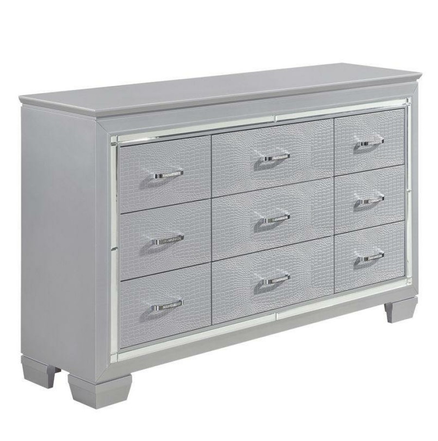 Bedroom Homelegance (Homerica East) | Homelegance Allura Dresser In Silver 1916-5