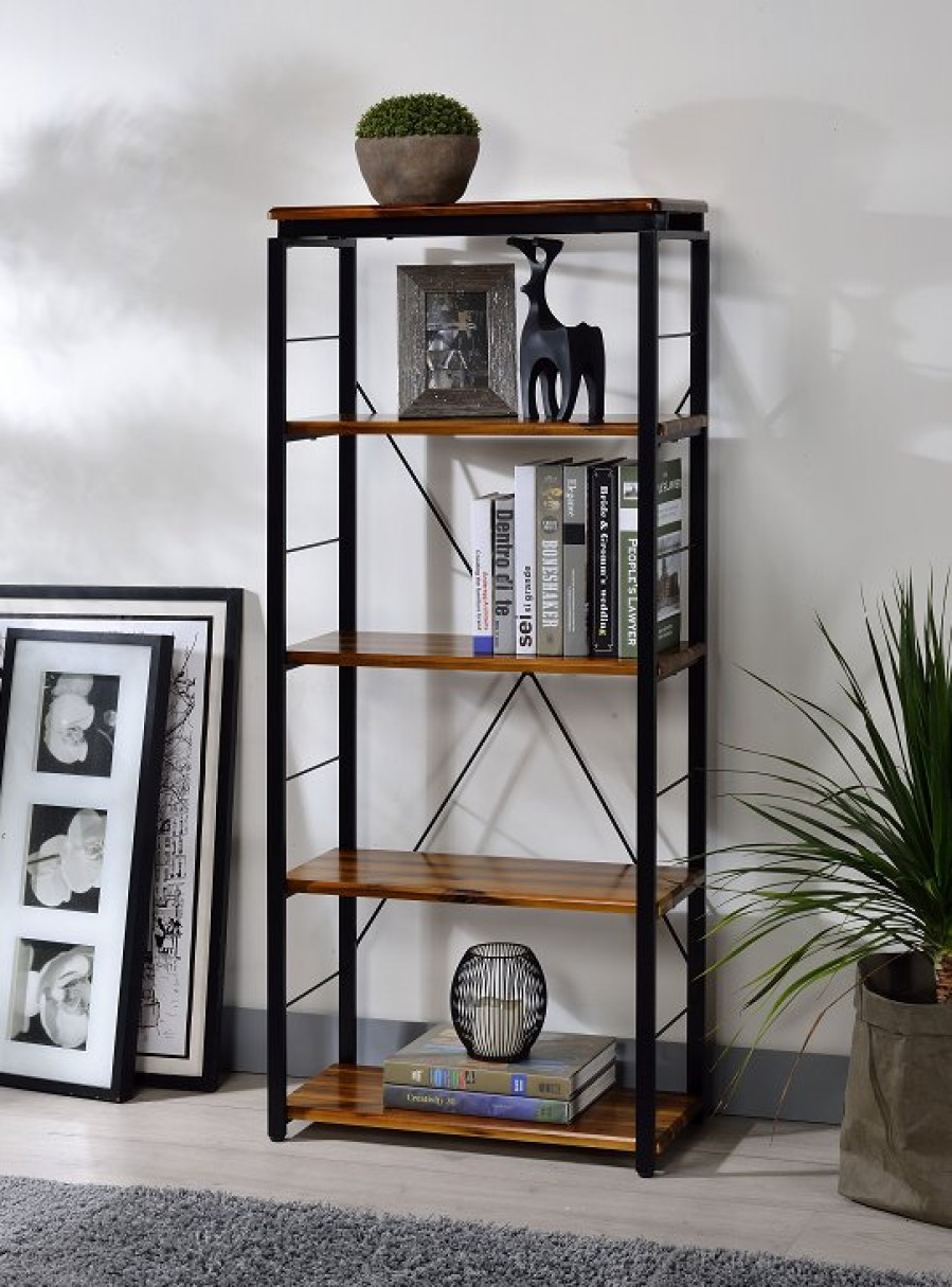 Home Office ACME | Jurgen Oak & Black Bookshelf