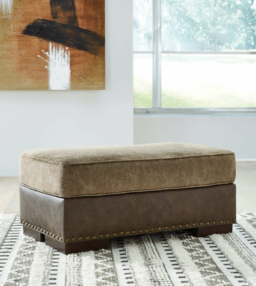 Living Room Ashley Furniture | Alesbury Ottoman