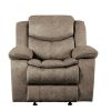 Living Room Homelegance (Homerica East) | Homelegance Furniture Bastrop Glider Reclining Chair In Brown 8230Fbr-1