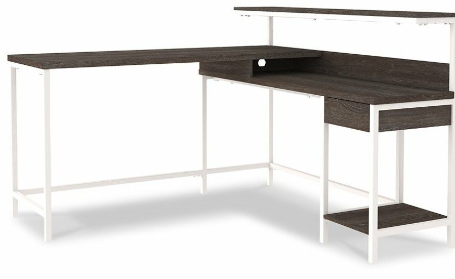 Home Office Ashley Furniture | Dorrinson Home Office L-Desk With Storage