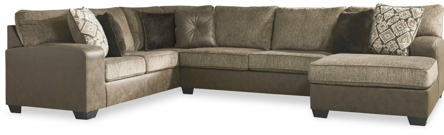 Living Room Ashley Furniture | Abalone 3-Piece Sectional With Chaise