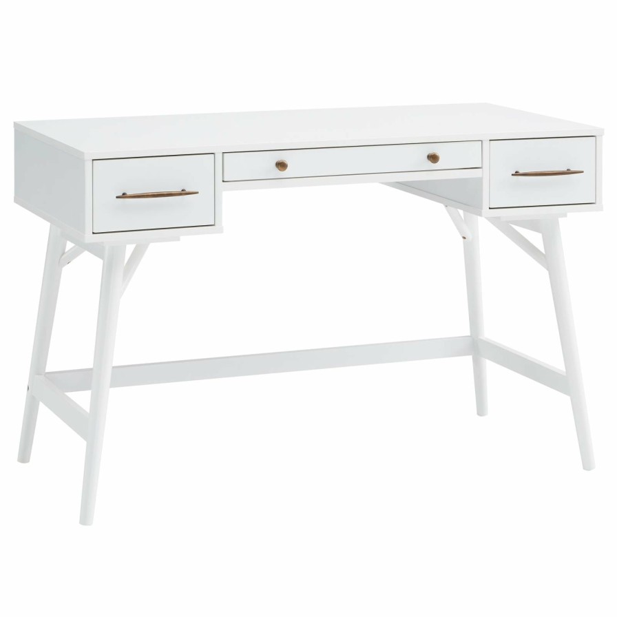 Home Office Coaster Z2 Premium | Transitional White Writing Desk