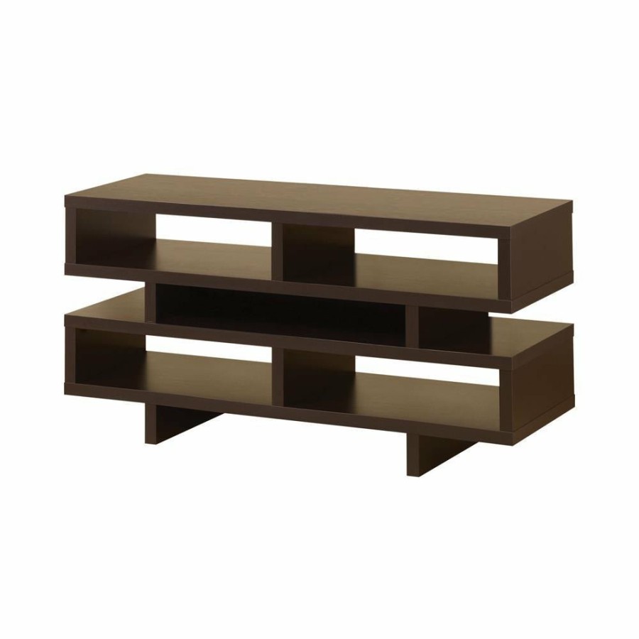 Entertainment Coaster Z2 Premium | G700720 Contemporary Cappuccino Open Storage Tv Console